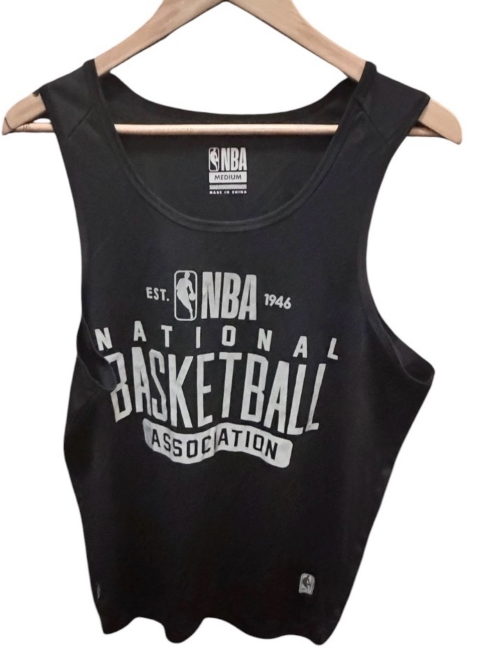 NBA Black National Basketball Association Tank Top men’s medium